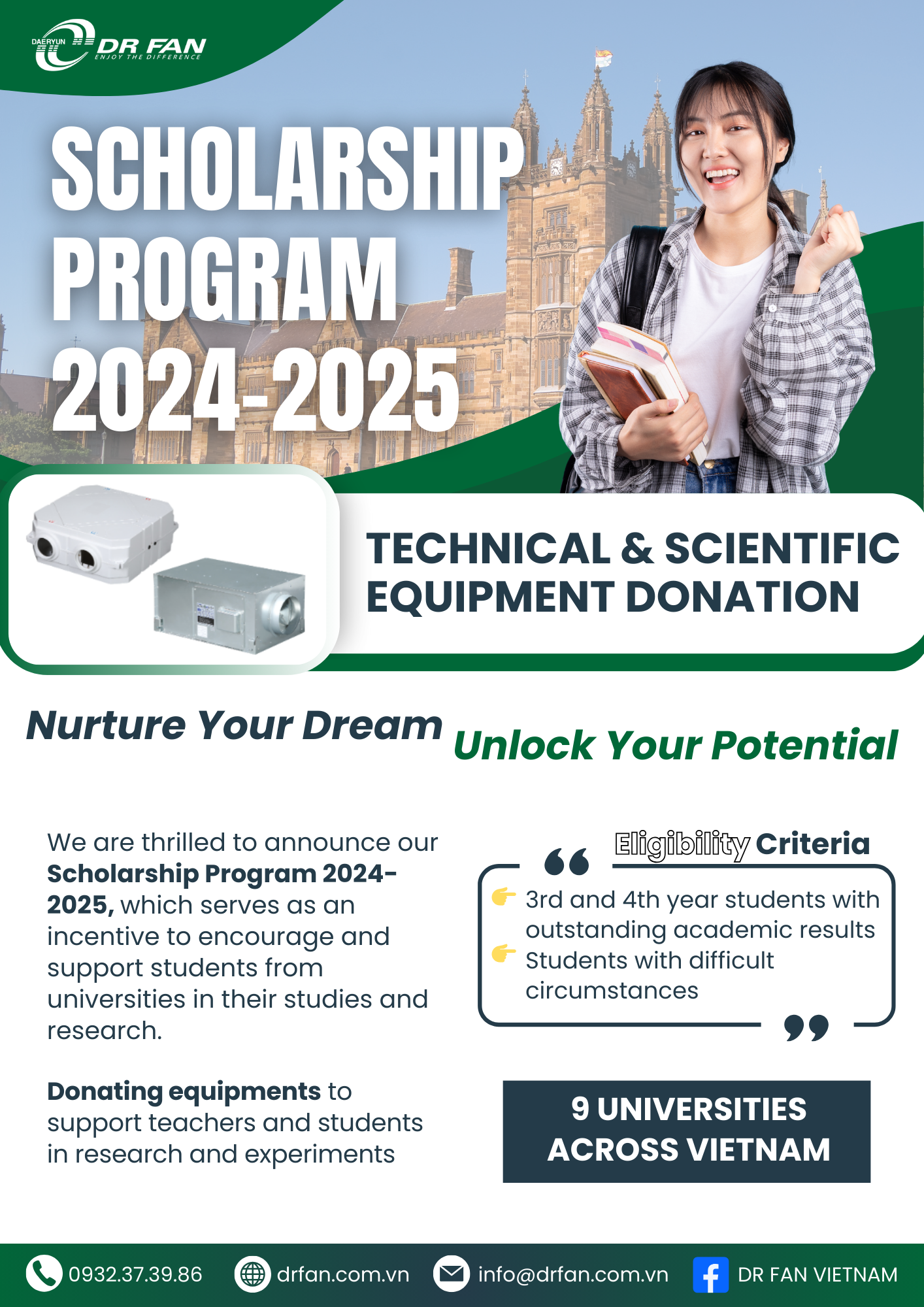 DR FAN SCHOLARSHIP PROGRAM 2024-2025