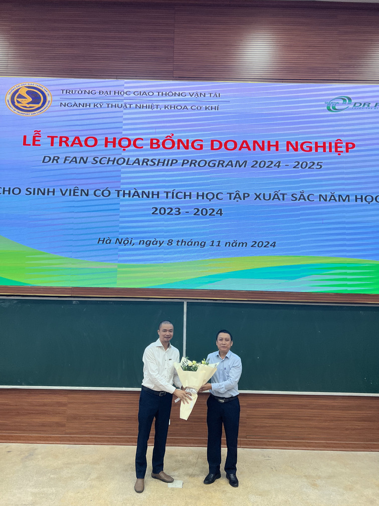 DR FAN SCHOLARSHIP PROGRAM 2024-2025 X TRƯỜNG ĐẠI HỌC GIAO THÔNG VẬN TẢI (UTC)