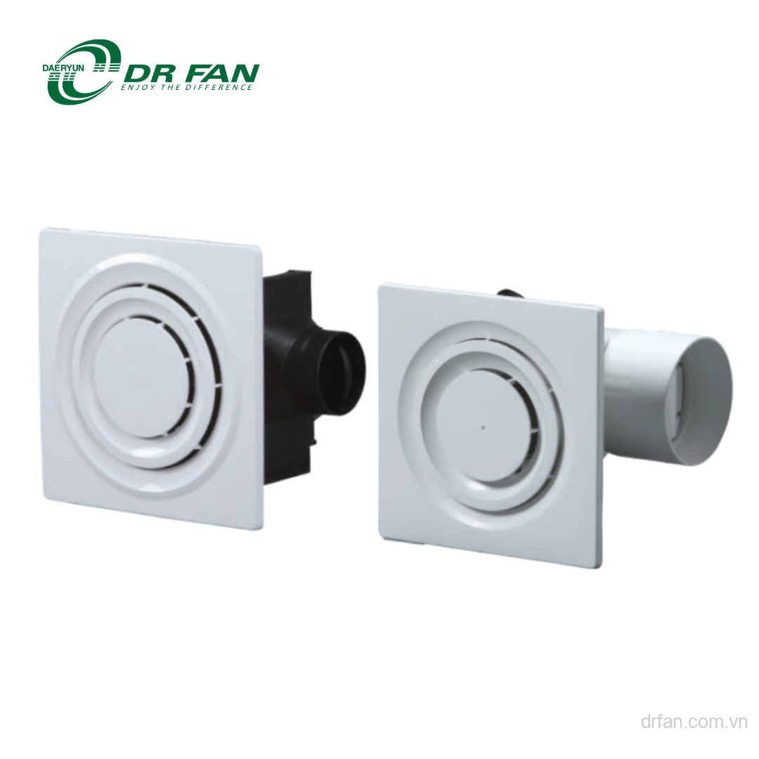 Quạt gắn trần miệng hút đồng tâm