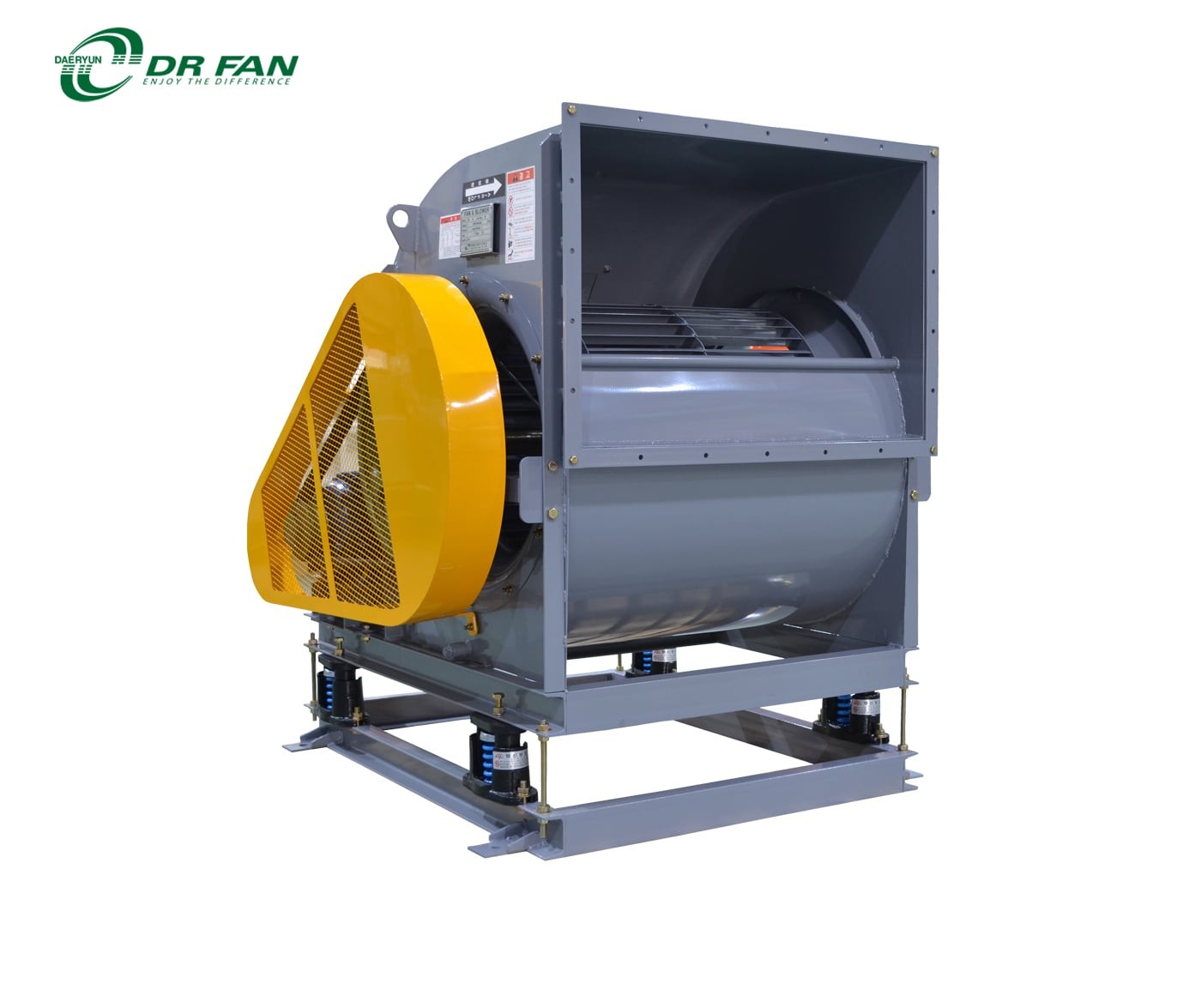 Quạt truyền động đai cánh cong trước sirocco fan